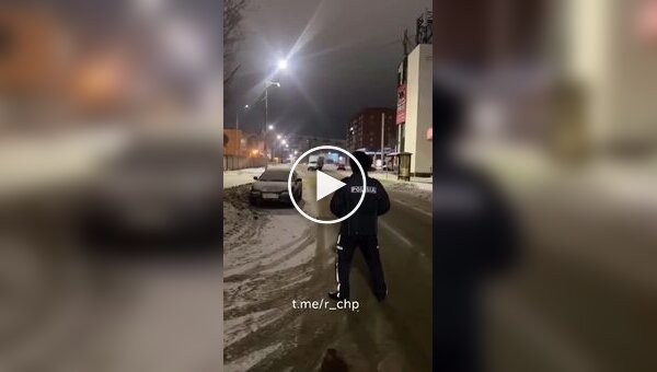 On the first day of the New Year, a drunk Russian citizen stole a vehicle and decided to take a ride around the city.