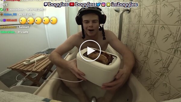 Стример прославившийся «тостером в ванной», повторил опасный трюк