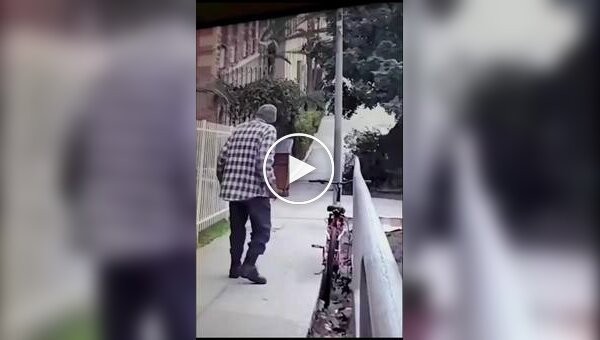 Попытка мужчины украсть велосипед