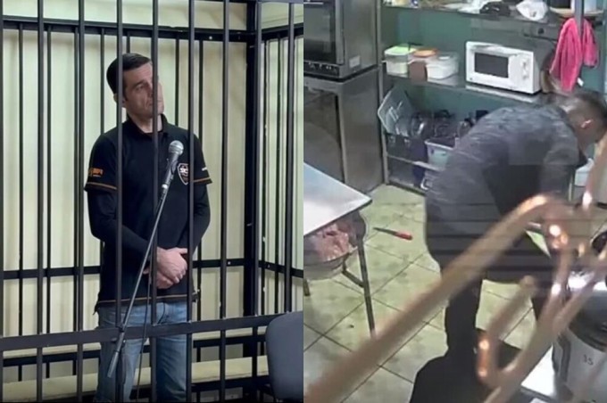 The manager of a cafe who brutally beat a bartender in Kamchatka was sentenced to 8 years in prison (3 photos + 1 video)