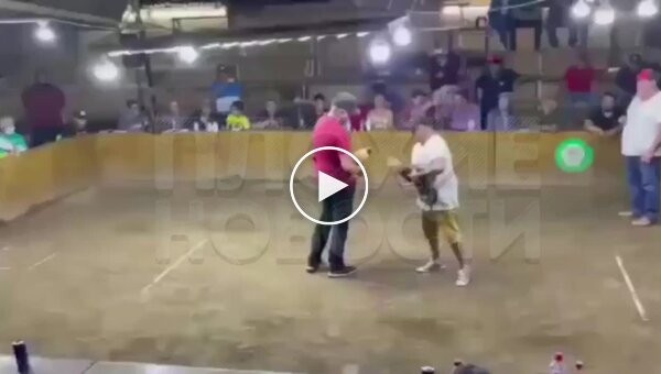 In Mexico, a fighting rooster with iron spurs attacked its owner