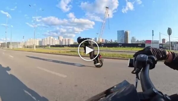 Aftermath of a high-speed electric unicycle crash