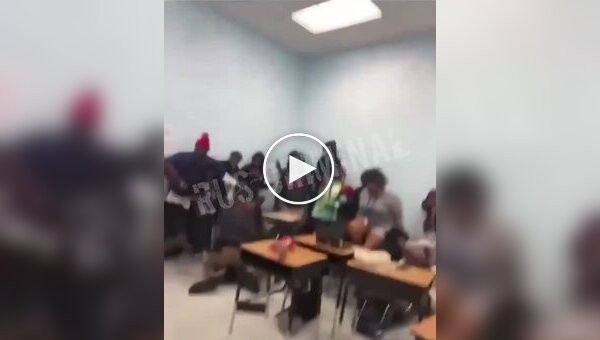 Драка в американской школе