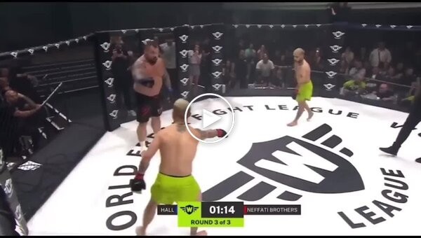 Eddie Hall (former World's Strongest Man) vs. The Neffati Brothers (Tiktokers) goes exactly as expected