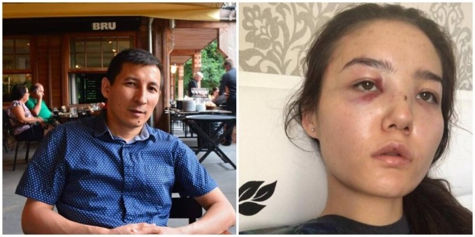 The wife of a Kazakh diplomat said that he beat and raped her for 10 years (3 photos + 1 video)