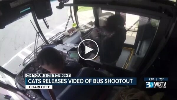 A driver and a passenger engaged in a shootout on a bus in the US