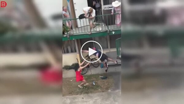From words to deeds: A man was thrown from a balcony during a conflict