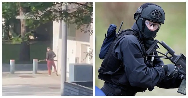 A terrorist opened fire near the Israeli embassy in Munich (5 photos + 1 video)