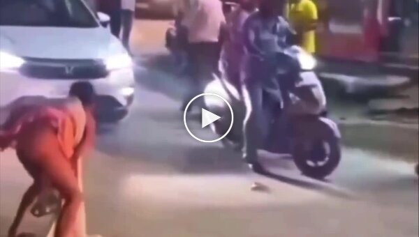 In India, a street fight ended with the use of a biological weapon.