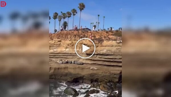 A 17-year-old teenager misjudged his jump from a cliff and hit the rocks.
