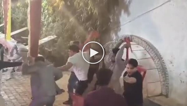 Конфликт на свадебном торжестве закончился массовой потасовкой