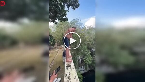 Мужчина неудачно прыгнул в воду с 20-метровой высоты
