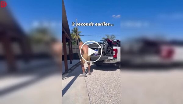 An awkward moment during the installation of a ramp.