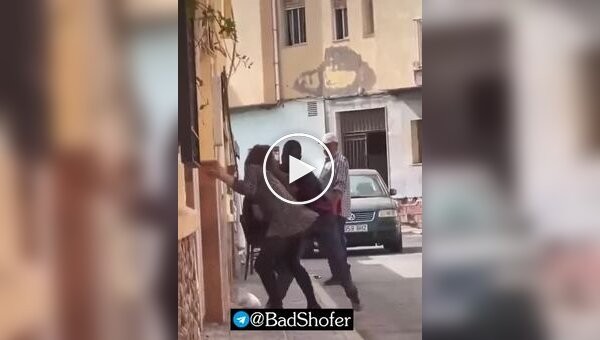 In Spain, migrants harass girls.