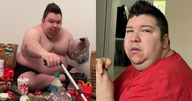 “It was the greatest social experiment”: a food blogger lost 113 kilograms and immediately had a large portion of food for lunch (5 photos + 2 videos)