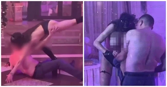 Russian power engineers organized a corporate party with a striptease and paid the price (1 photo + 3 videos)