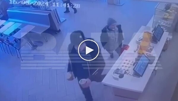 In Russia, a disgruntled customer splashed hot coffee in the face of a snack bar manager.