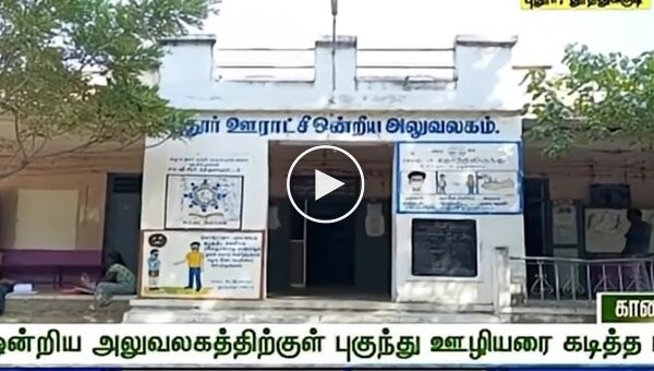 Змея выпала из шкафа в здании сельской администрации в Индии и укусила клерка