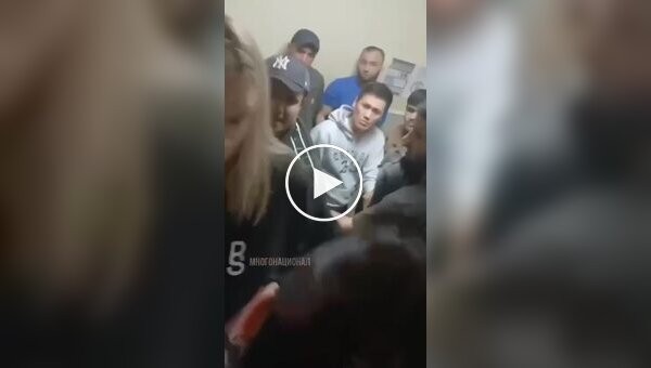 In Russia, a migrant started a brawl in a queue at the passport office