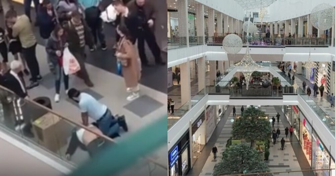 A courier who worked for several weeks without days off died in a Russian shopping center (2 photos + 1 video)