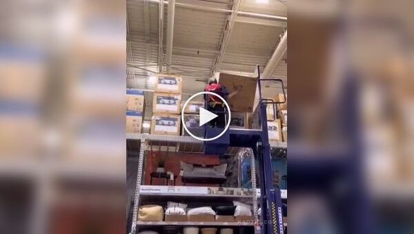 Conscientious warehouse worker