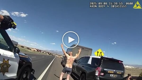 Встреча полуголого бородача с американскими полицейскими