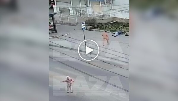 A naked, inadequate man attacked two pensioners