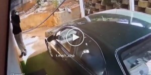 A thief finds an unpleasant surprise near a woman’s home