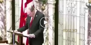 American politician fainted during a speech