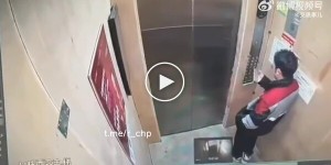 Пес неожиданно напал на мужчину в лифте