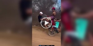 Dangerous motorcycle stunt ended in failure