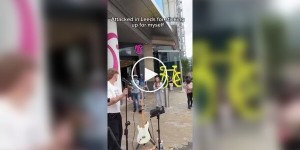 В Англии уличный артист подвергся нападению