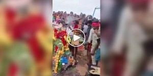 An Indian man tried to prove to his followers that he can fly