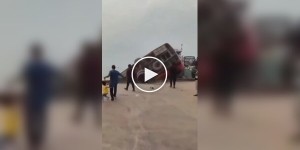 A bus carrying 40 passengers plunged into a river.