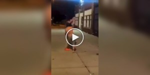 A street altercation ended with a sudden "addition"
