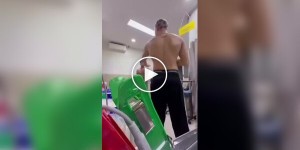 A half-naked tourist caused mayhem in a hospital in Bali
