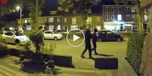 A fast food restaurant owner scared off robbers with hot fat.