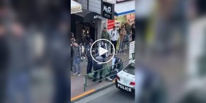 У Токіо японська поліція продемонструвала свій підхід до затримання буйної людини